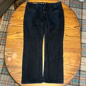 Rock Revival Jack Straight; Black; Waist 33; Inseam 30